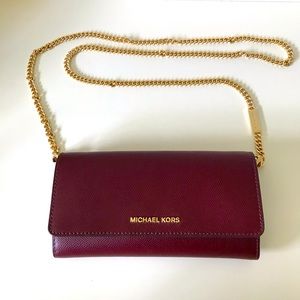 Michael Kors wallet on a chain